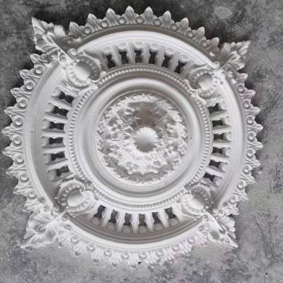 Delicate Vintage Pattern GRG Gypsum Medallion