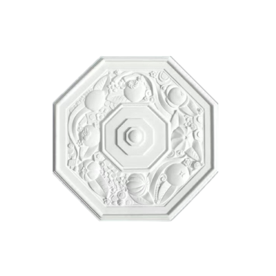 Retro Elegant Gypsum Medallion Ceiling Decoration