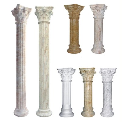 Indoor Decoration Light Weight Fiberglass Plastic Column Roman Pillars Molds